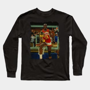 Dominique Wilkins - Winner of Slam Dunk Contest, 1985 Long Sleeve T-Shirt